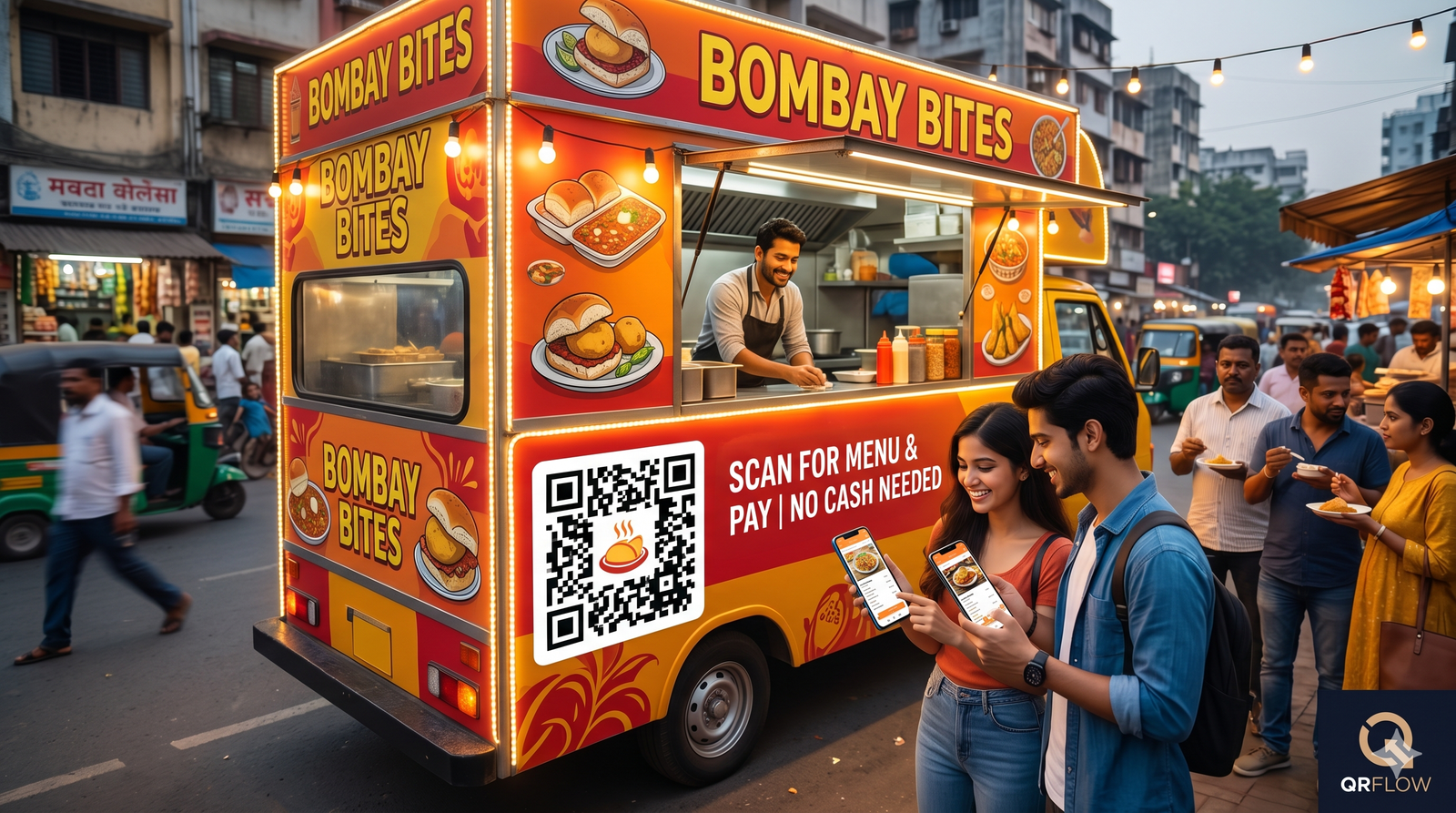 QR Code for Food Trucks: Boost Sales & Efficiency in India